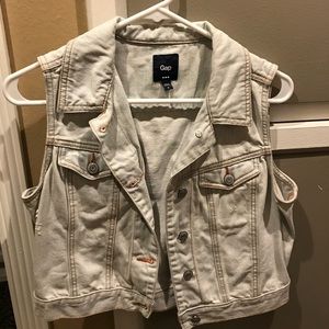 Gap denim vest size medium women